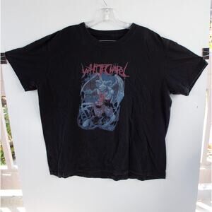 Whitechapel Band Death Metal One Sided Print Black Shirt 2XL? *NO TAG Check Size